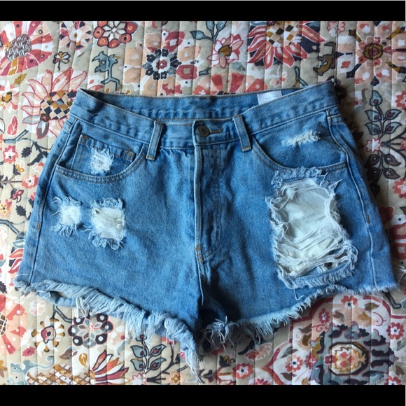 Brandy Melville Pants - John Galt/Brandy Melville Distressed Shorts